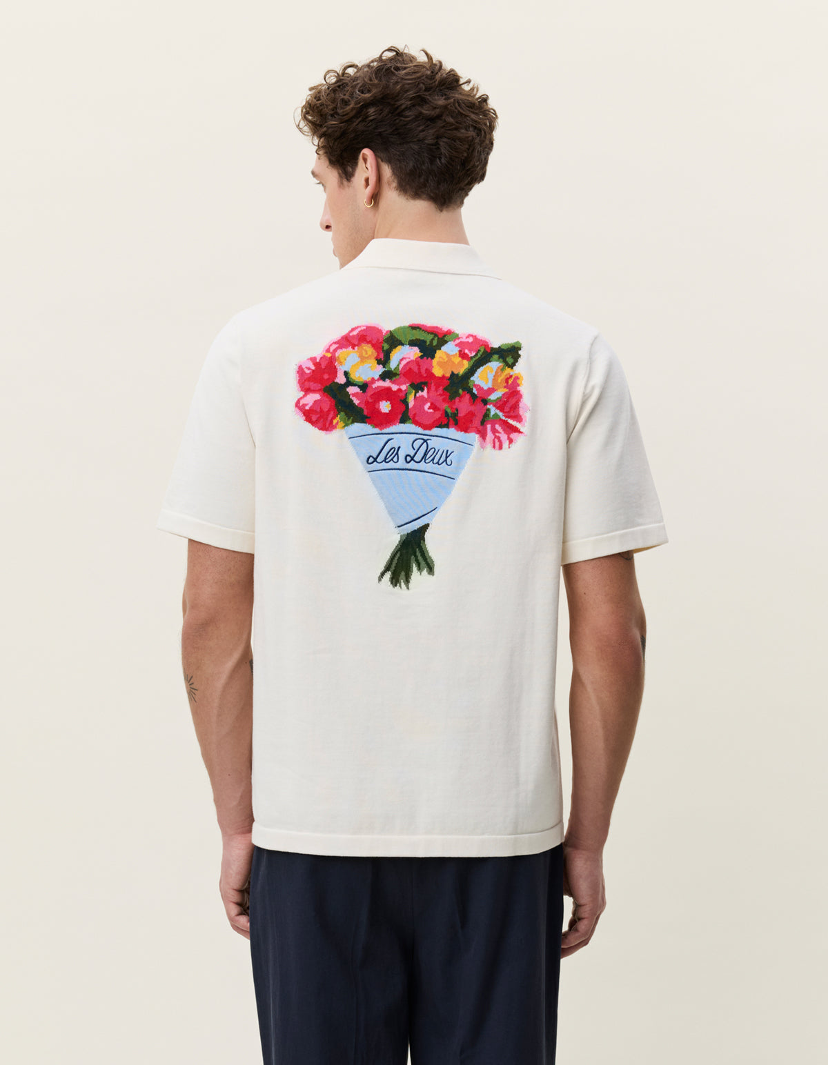 BOUQUET KNITTED SS SHIRT