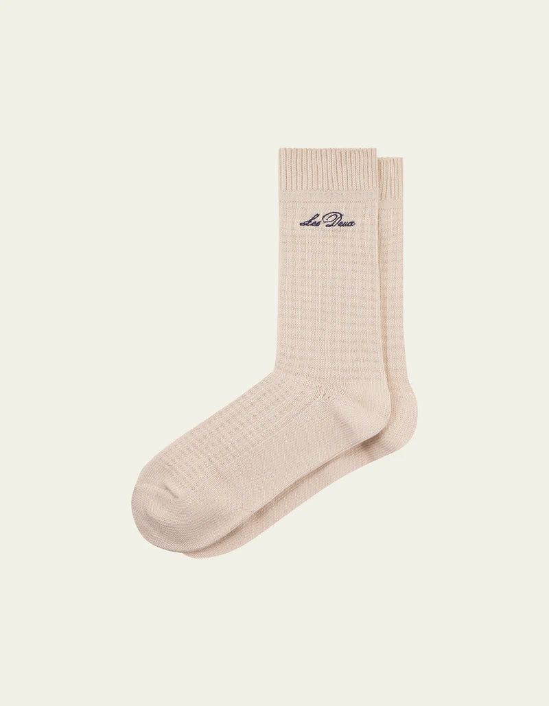 CREW WAFFLE SOCKS