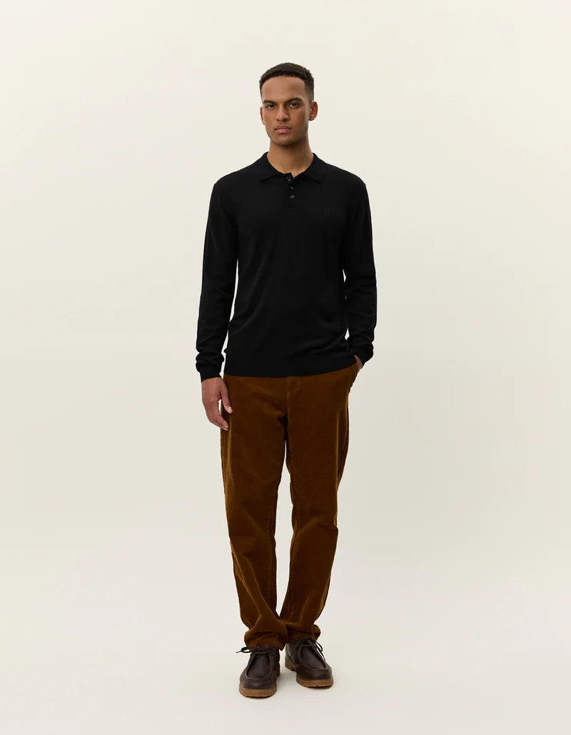 GREYSON MERINO POLO KNIT