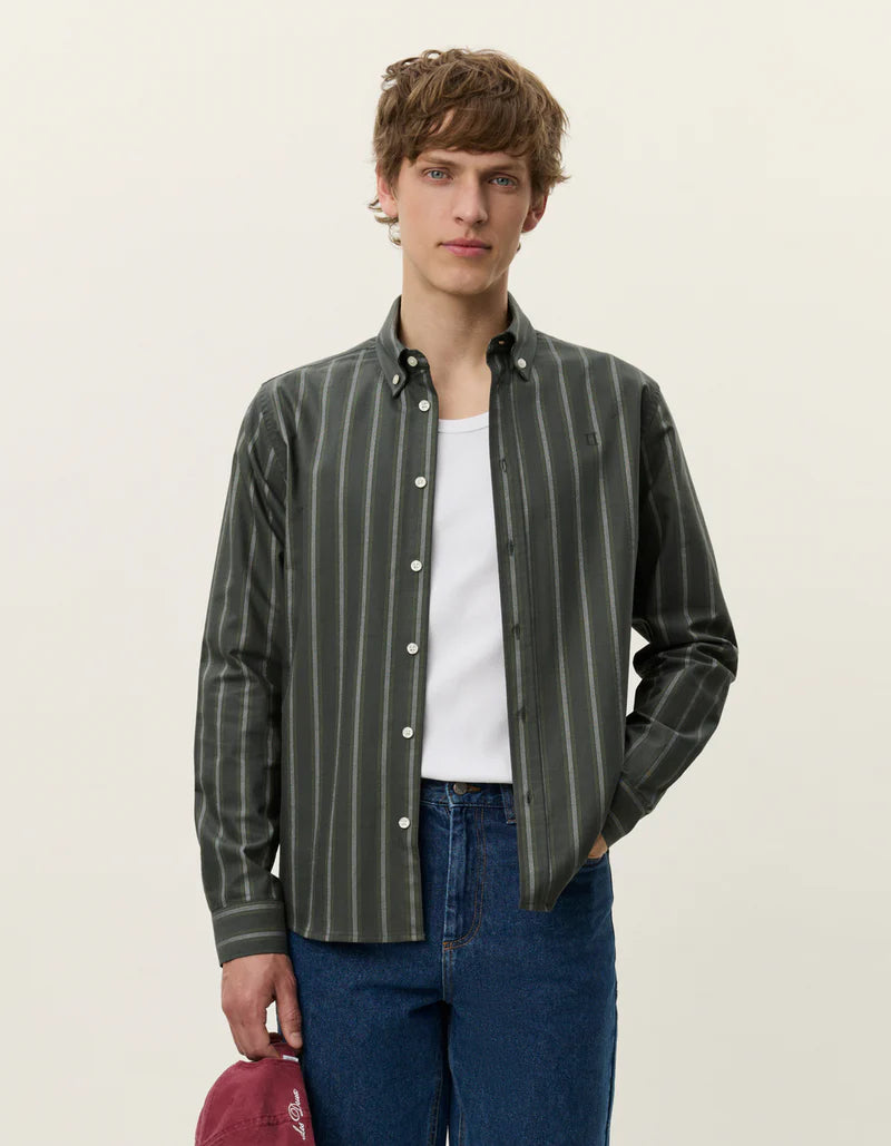KONRAD STRIPED OXFORD SHIRT