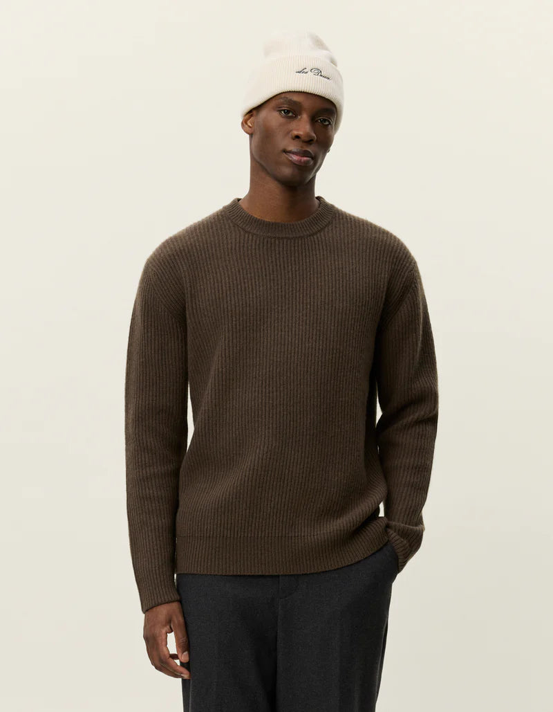 EDDIE WOOL RIB CREWNECK KNIT