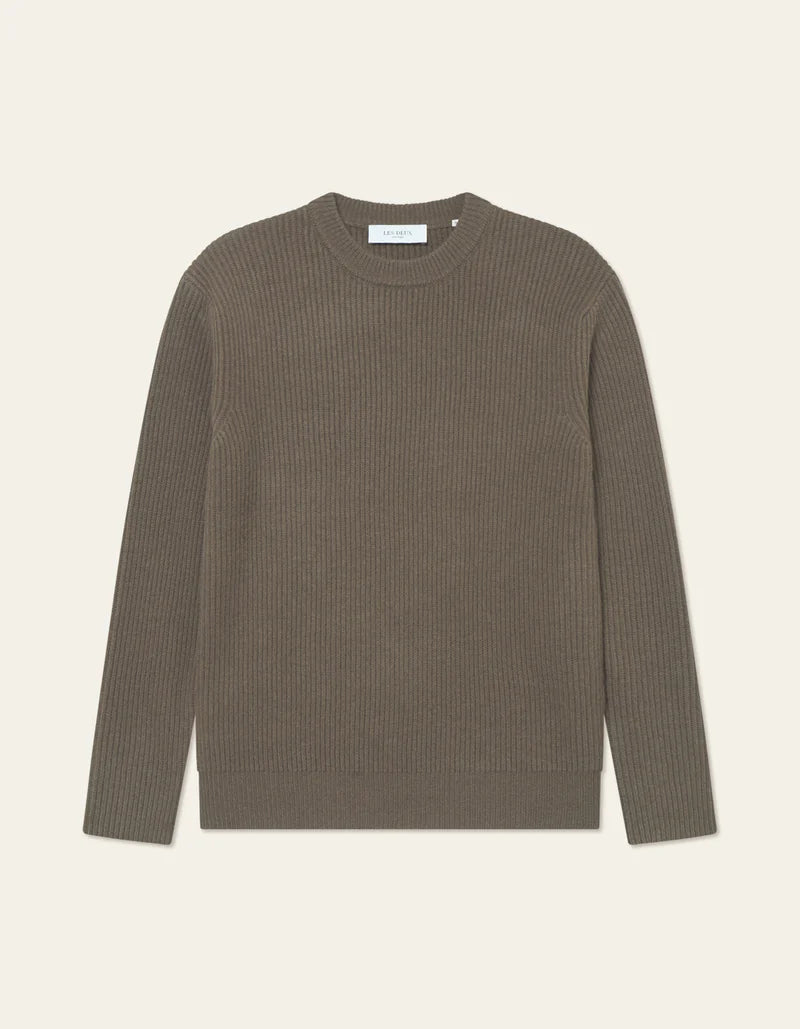 EDDIE WOOL RIB CREWNECK KNIT