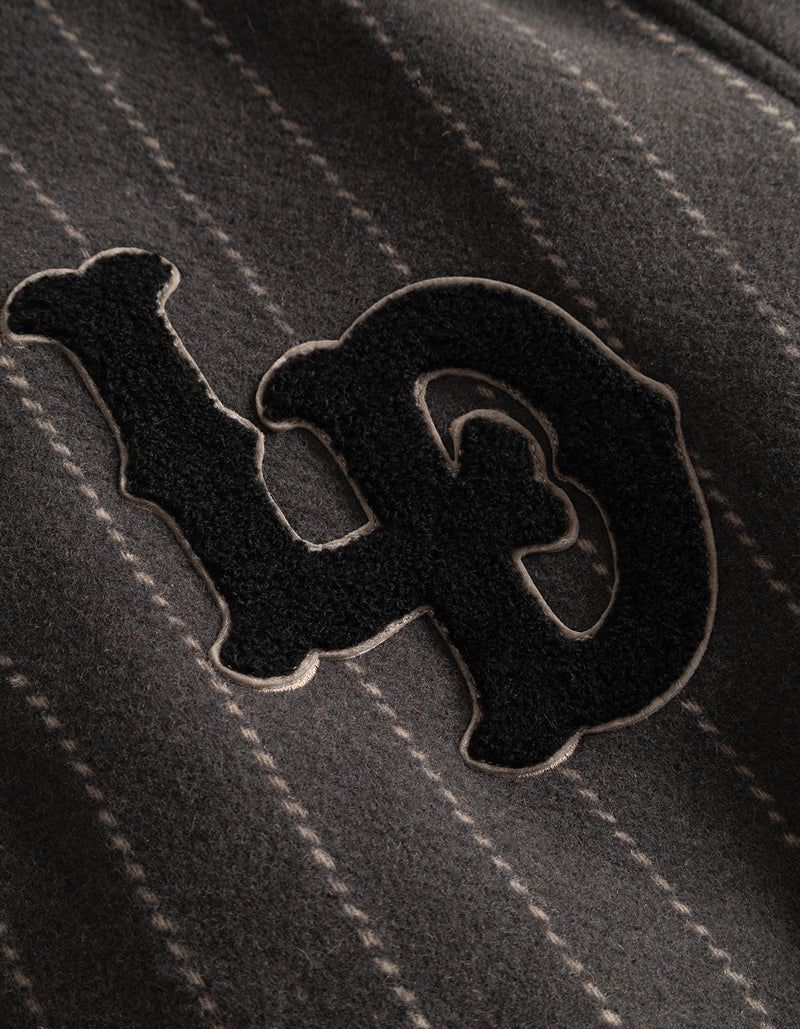 VARSITY PINSTRIPE WOOL JACKET