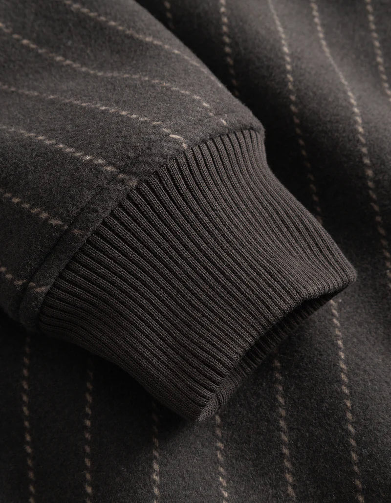 VARSITY PINSTRIPE WOOL JACKET