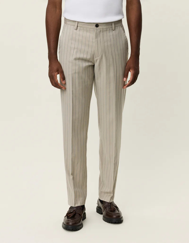 COMO REG PIN LIGHT WOOL SUIT PANTS