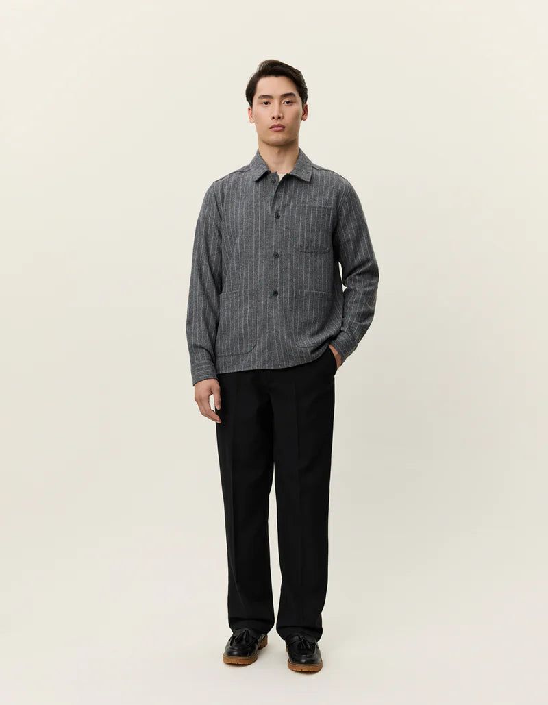 LAYTON PINSTRIPE MOULINÉ OVERSHIRT