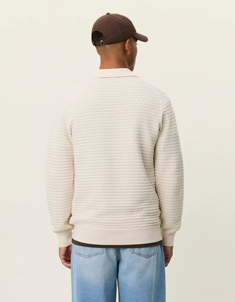 BILLY WEAVE KNITTED LS POLO