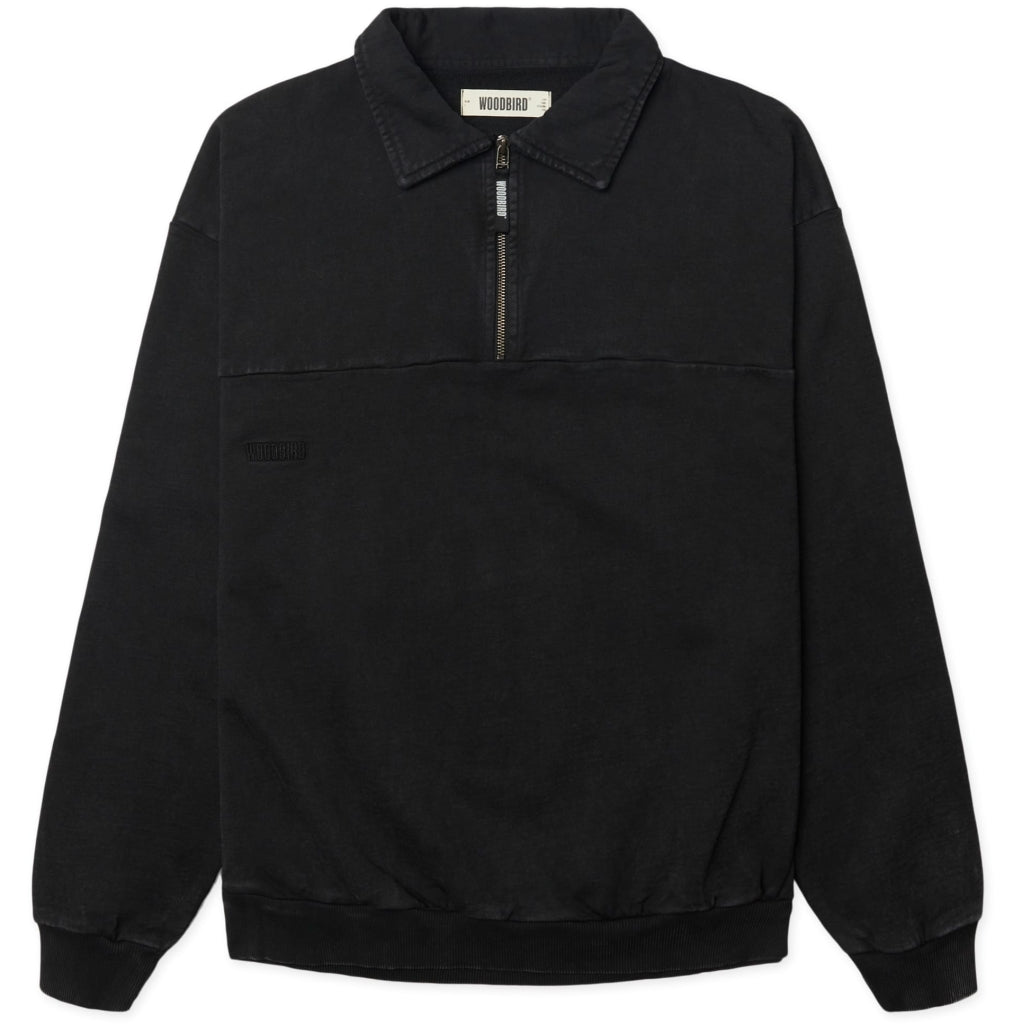 LOKE WASHED ZIP POLO
