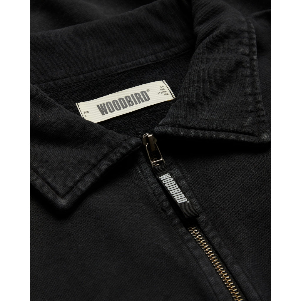 LOKE WASHED ZIP POLO