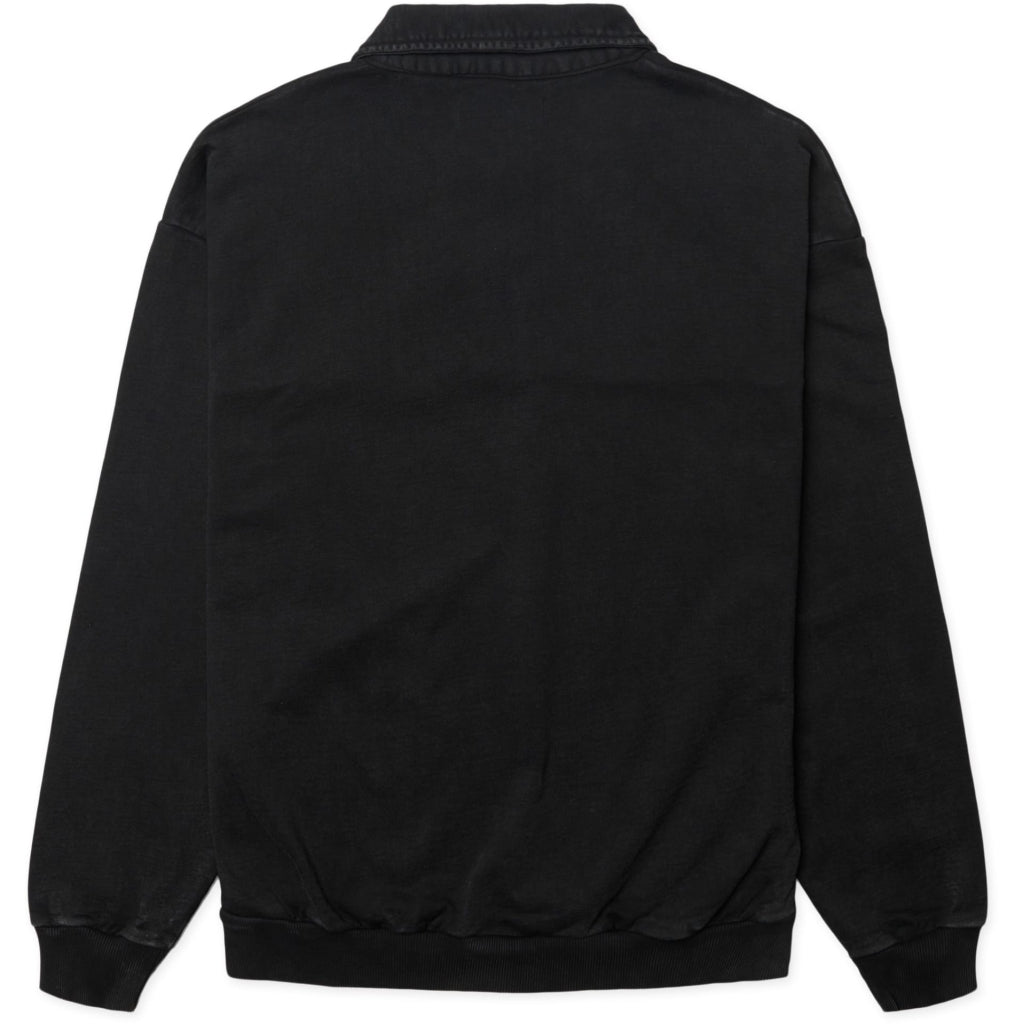 LOKE WASHED ZIP POLO