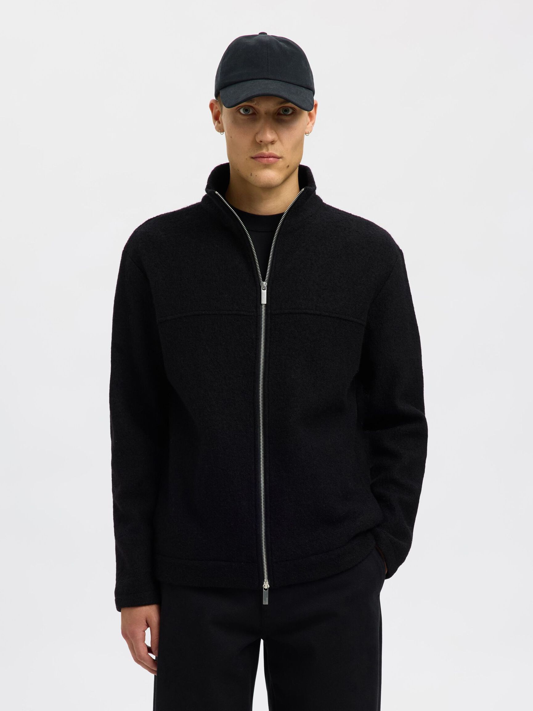 SLHNEALY LS KNIT FULL ZIP CARDIGAN