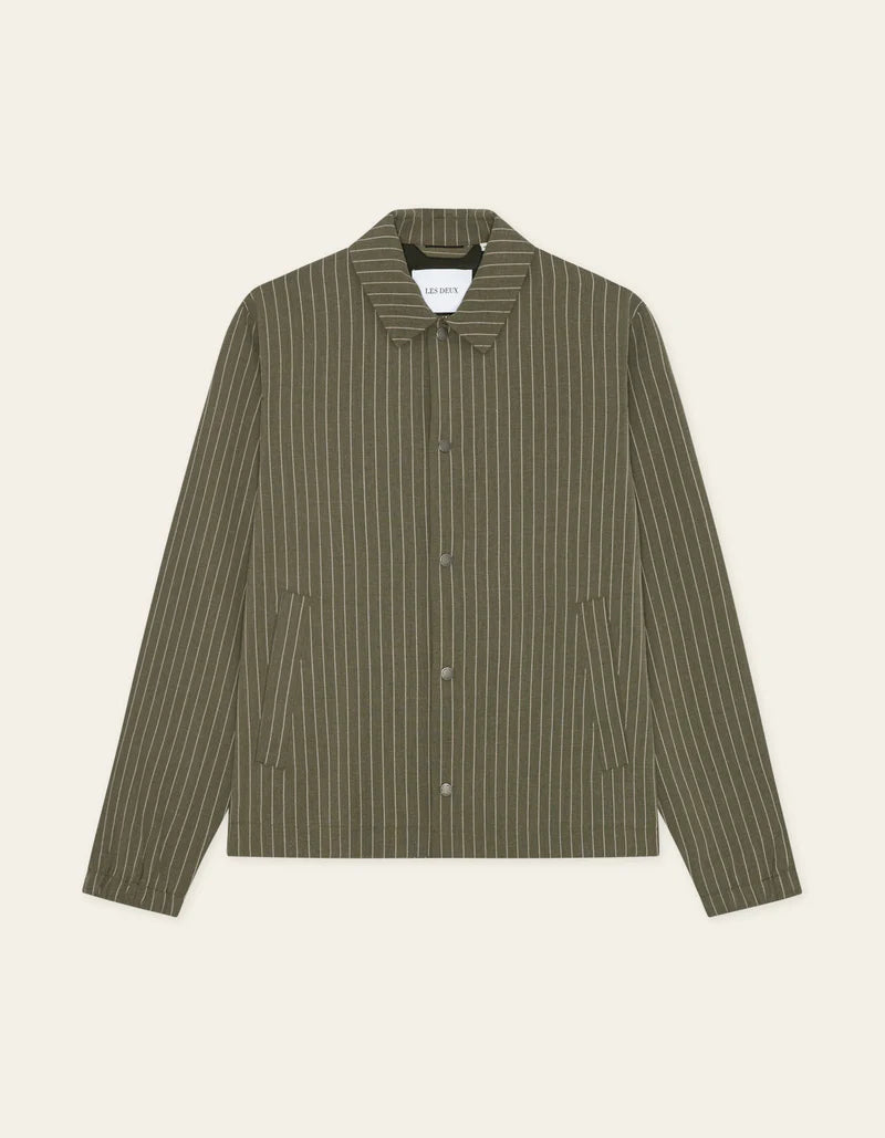 PINSTRIPE COACH JACKET