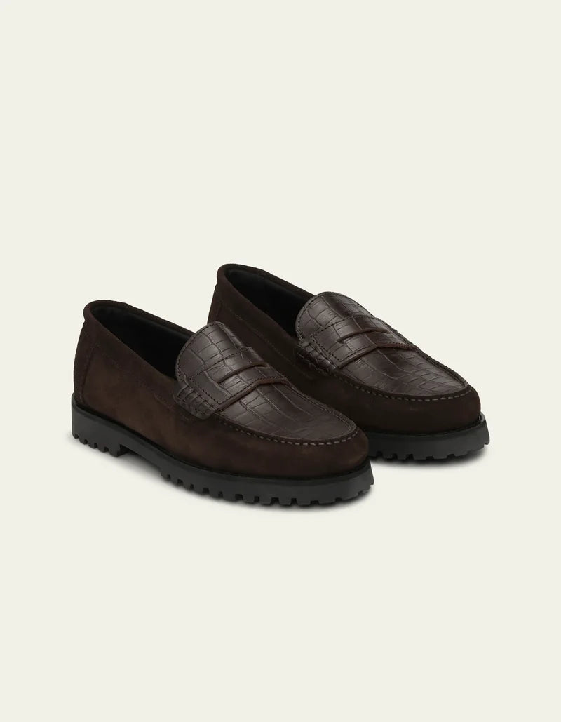 CROCO MIX LOAFER