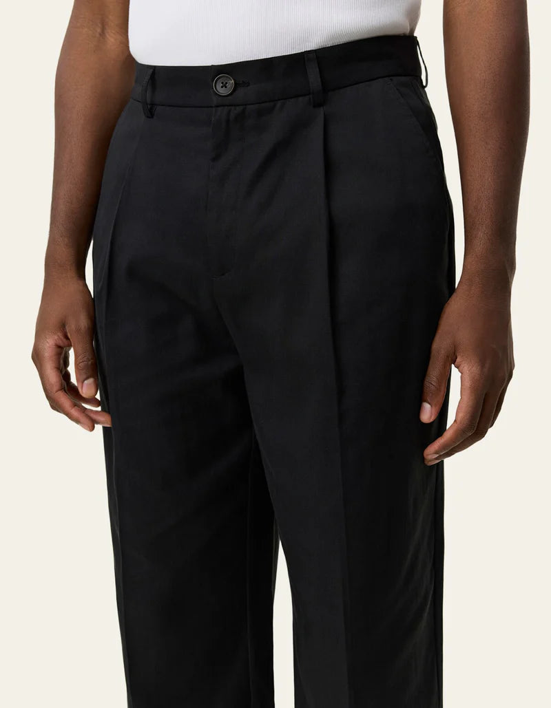 REECE PLEATED TWILL SUIT PANTS