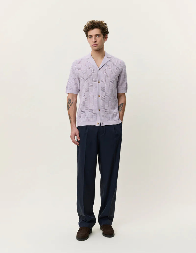 SQUARED KNITTED SS SHIRT
