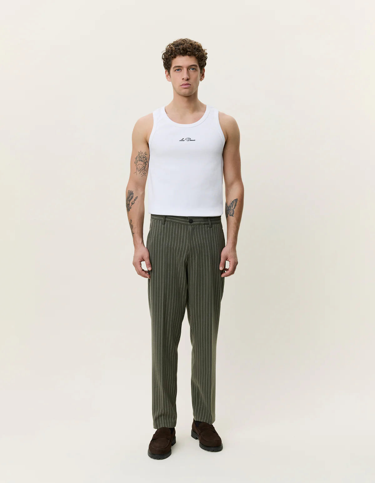 PINSTRIPE SUIT PANTS