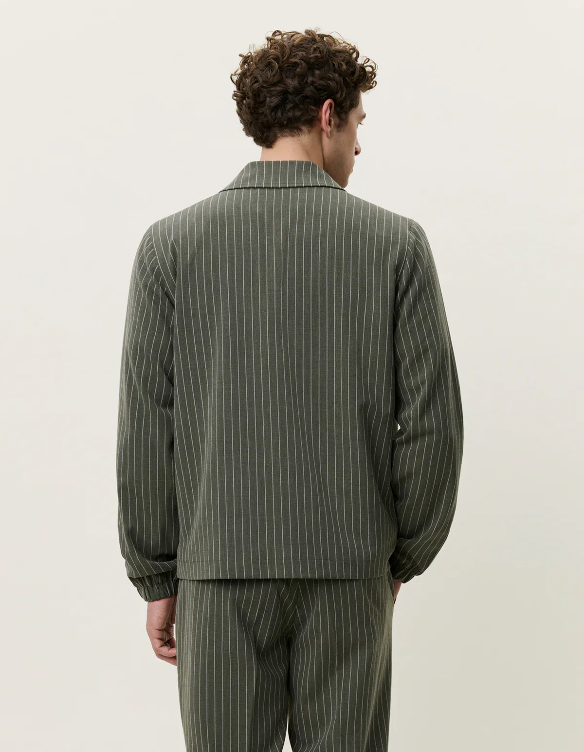 PINSTRIPE COACH JACKET