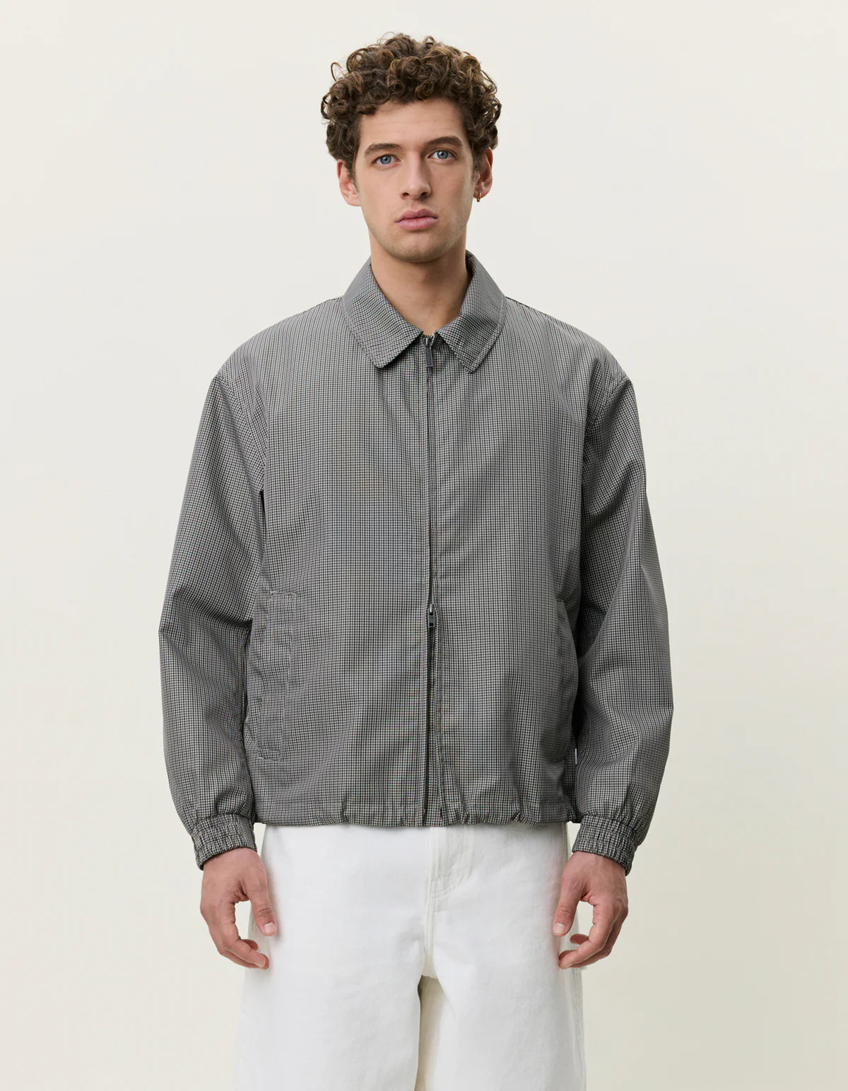 MINI CHECK ZIPPER JACKET