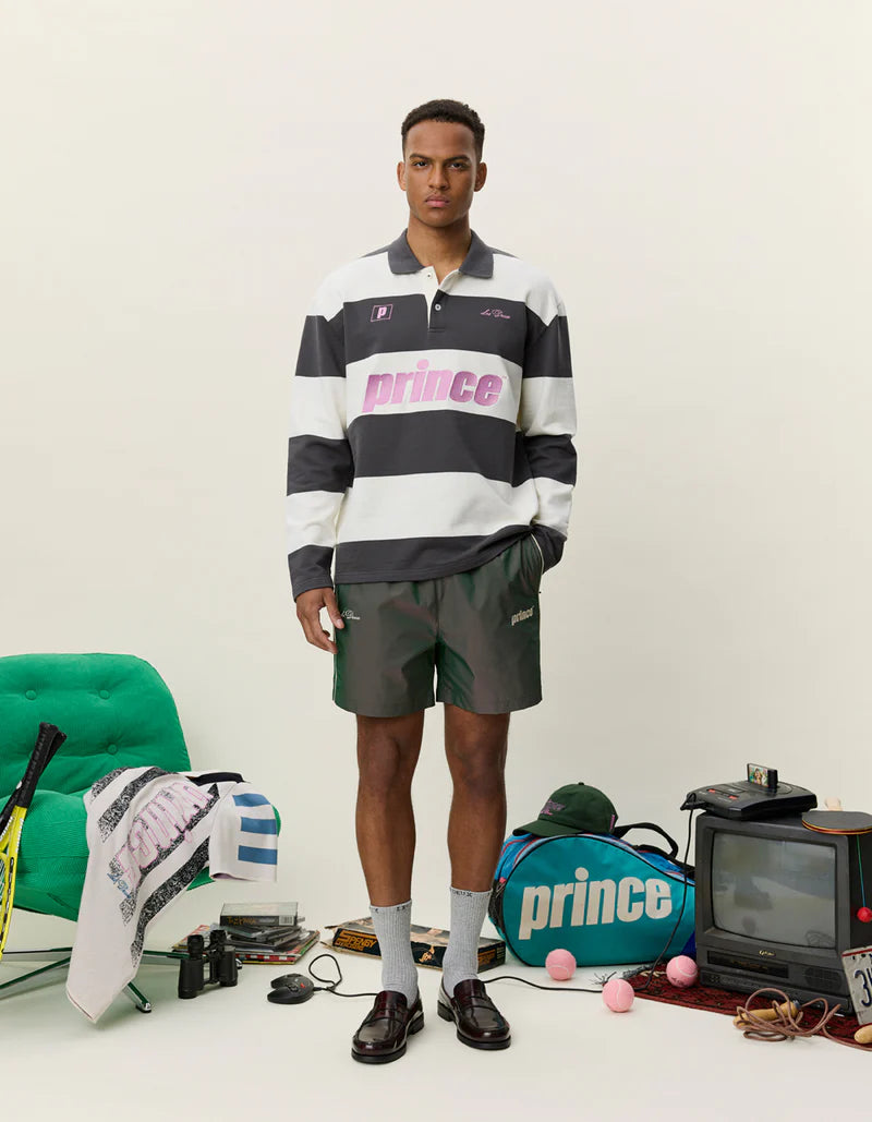 PRINCE STRIPED LS POLO