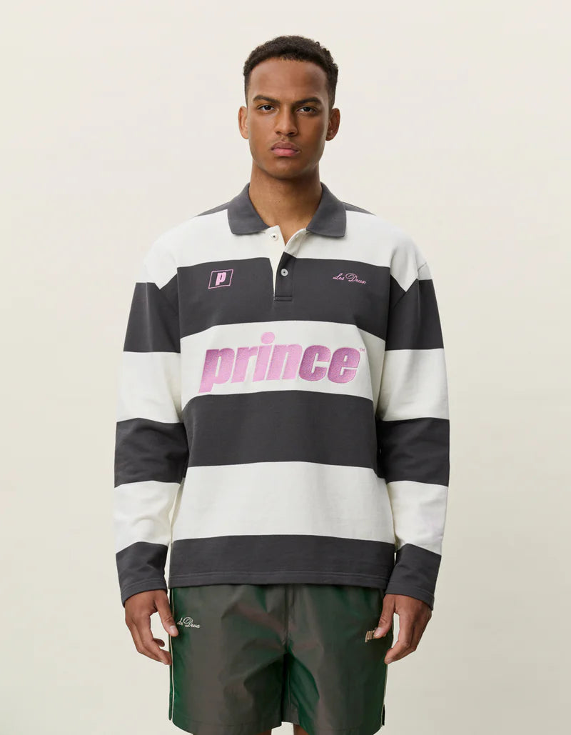 PRINCE STRIPED LS POLO
