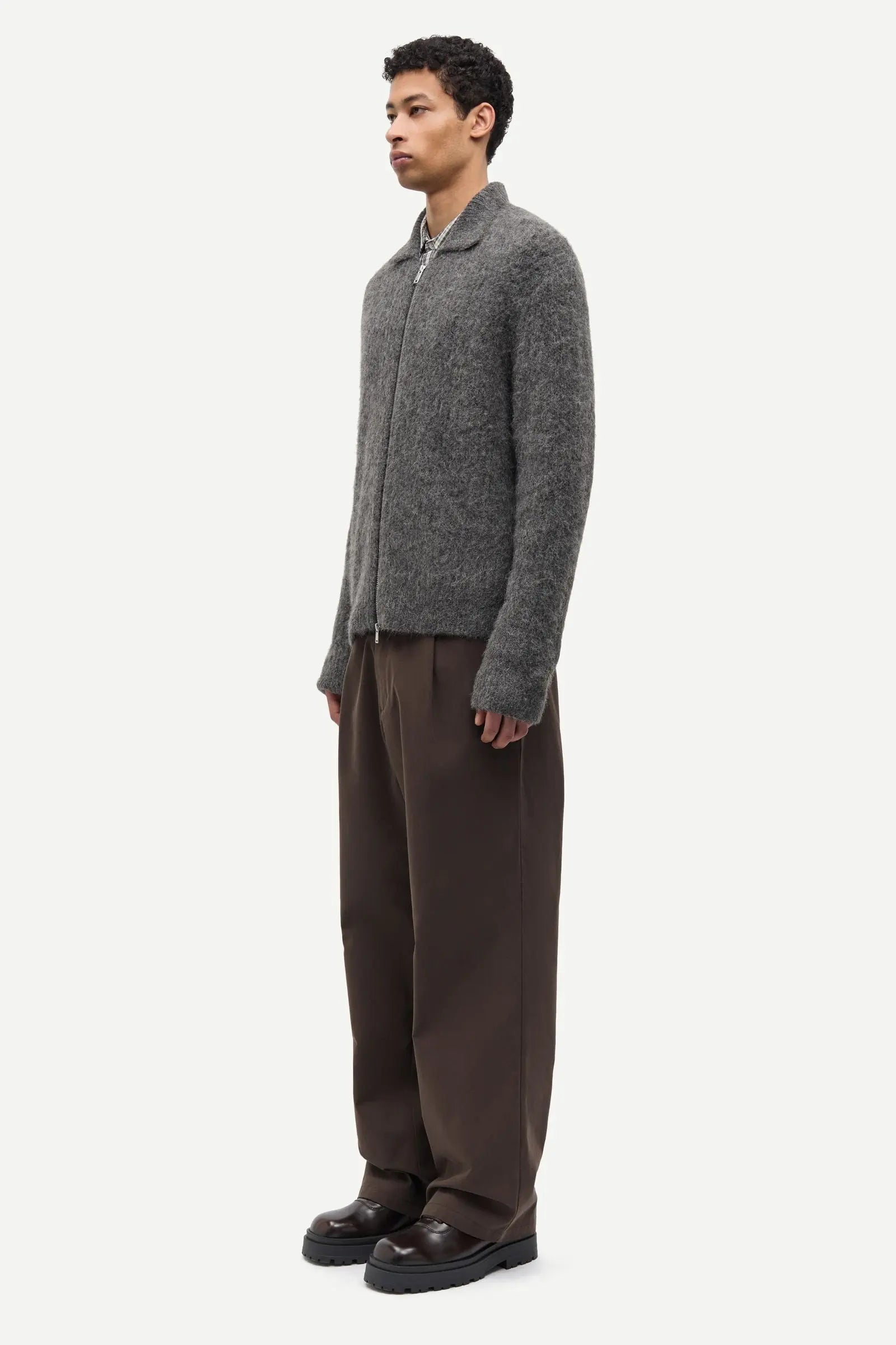 SAJOB ZIP CARDIGAN