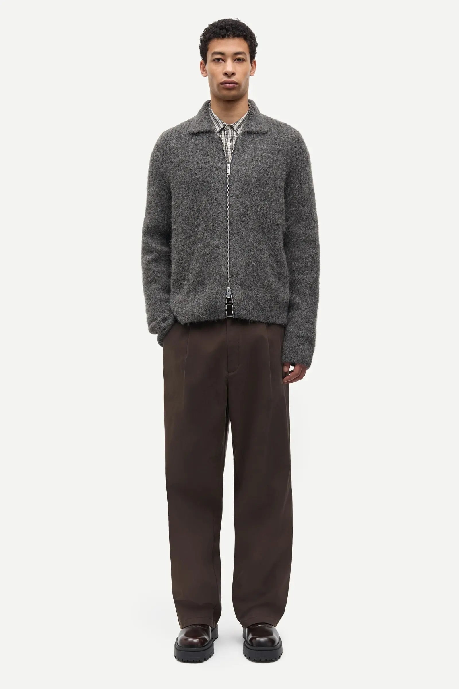 SAJOB ZIP CARDIGAN