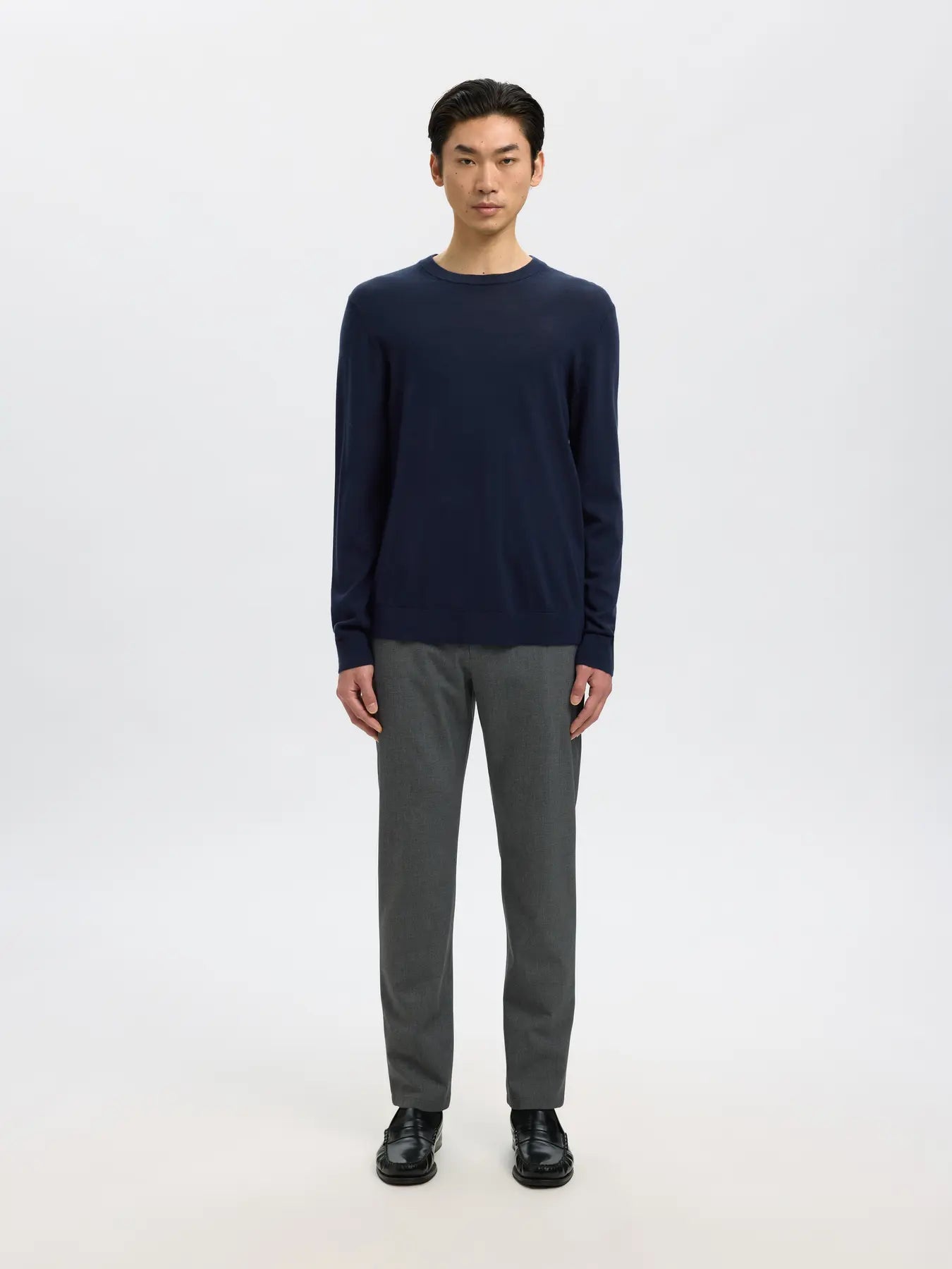 TRAY LS KNIT MERINO CREW NECK