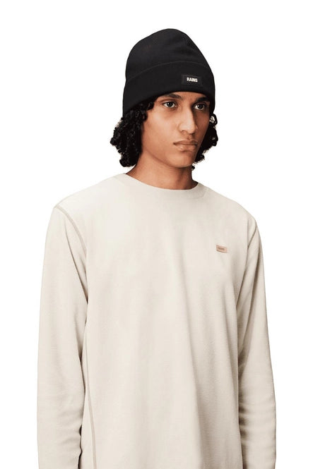 RIBBED FLEECE BEANIE