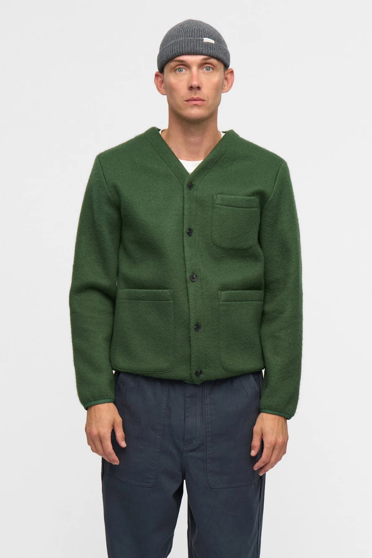 AKSIGURD BOILED WOOL OVERSHIRT