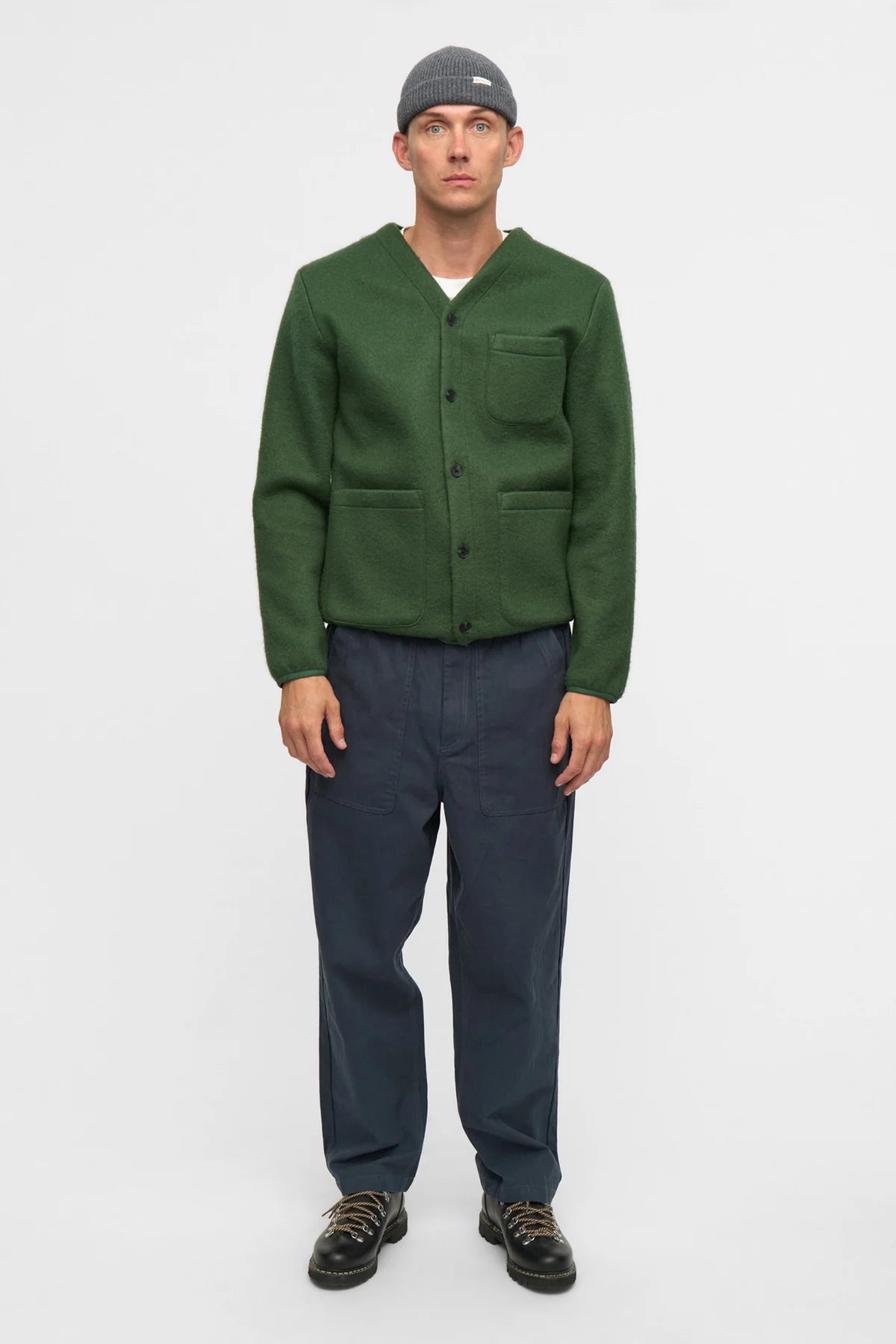 AKSIGURD BOILED WOOL OVERSHIRT