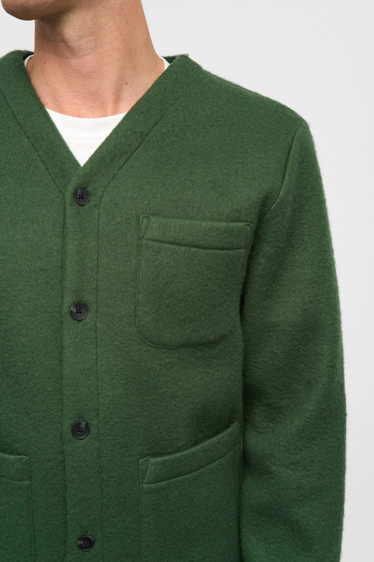 AKSIGURD BOILED WOOL OVERSHIRT