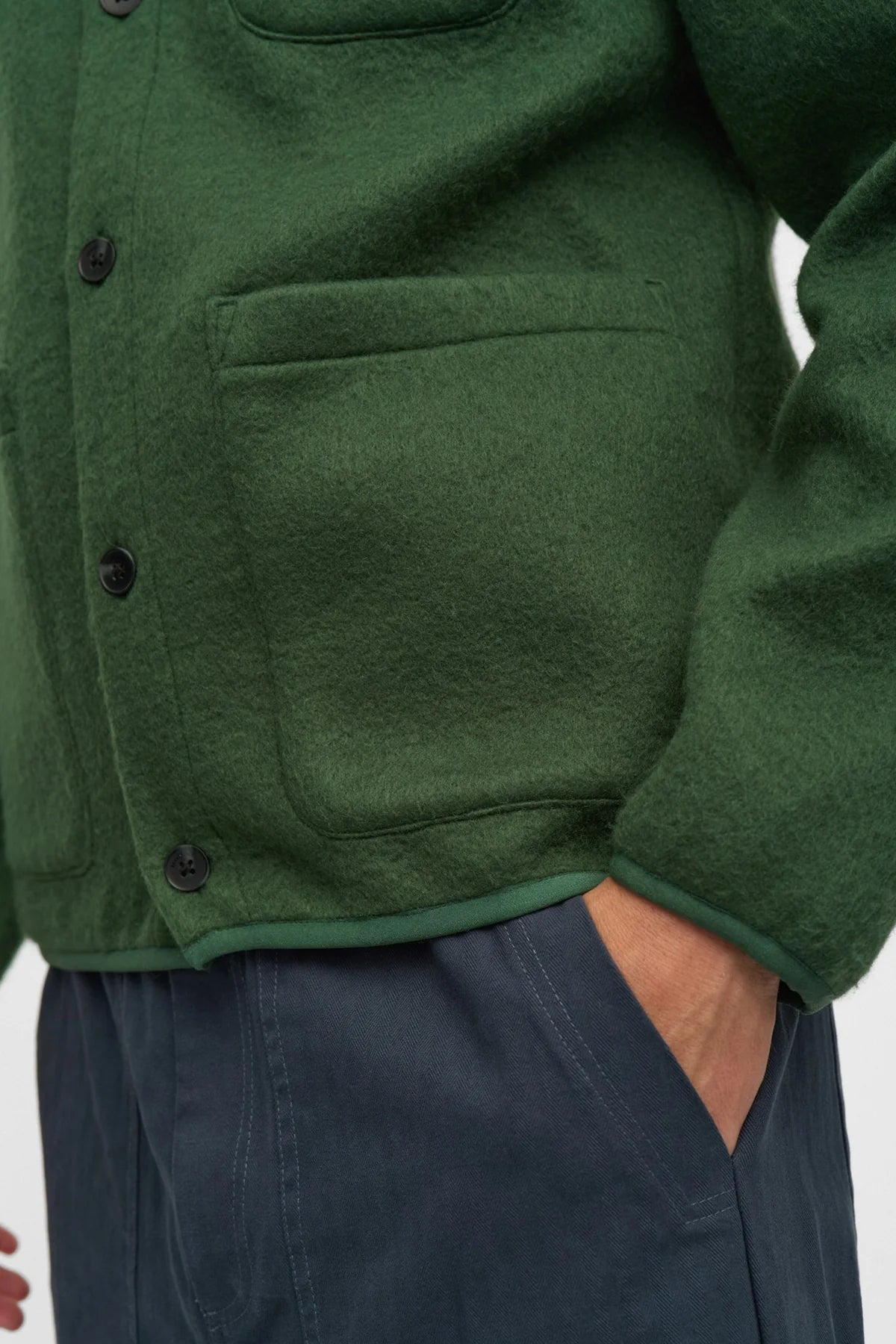 AKSIGURD BOILED WOOL OVERSHIRT