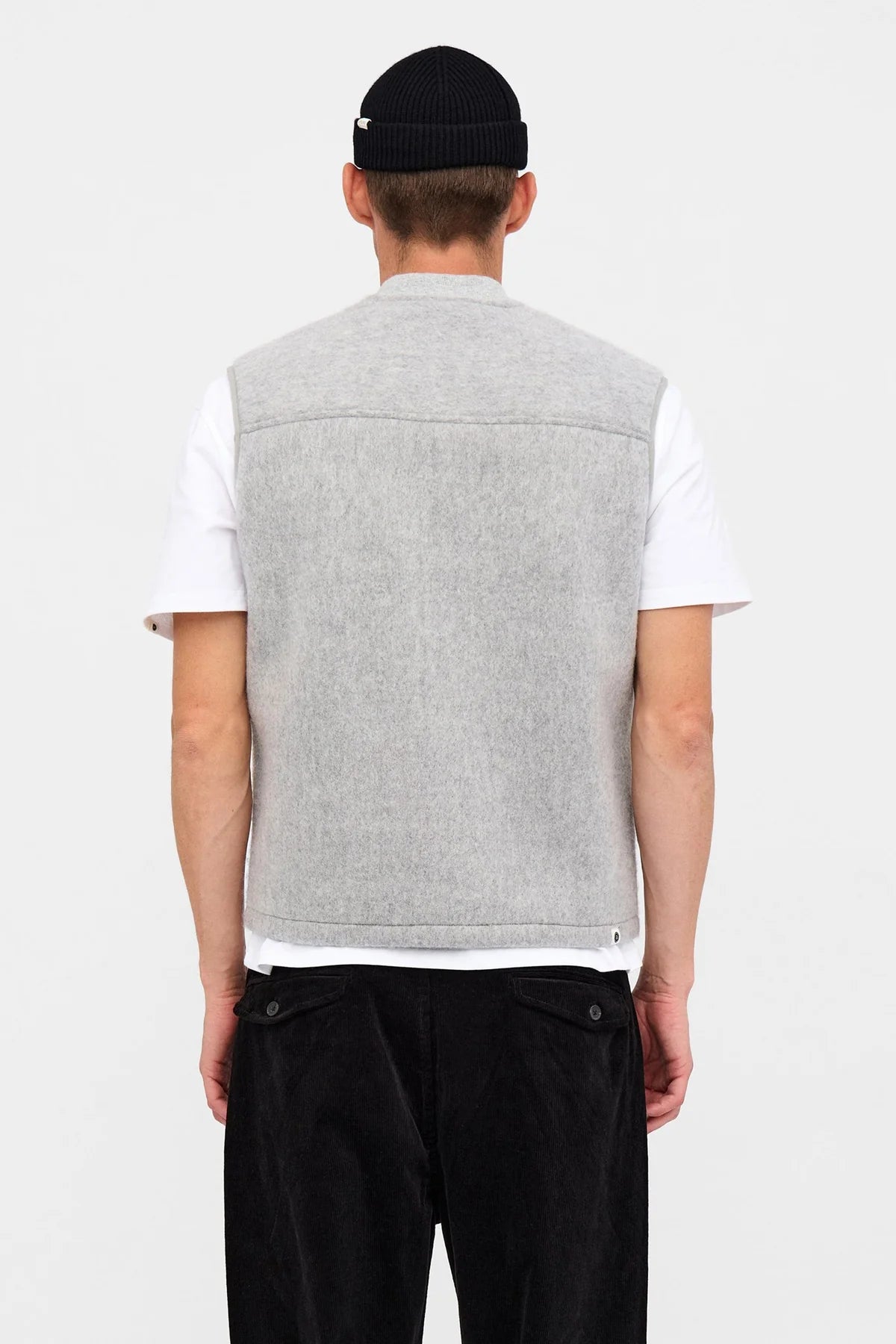 AKROBIN BOILED WOOL GILET