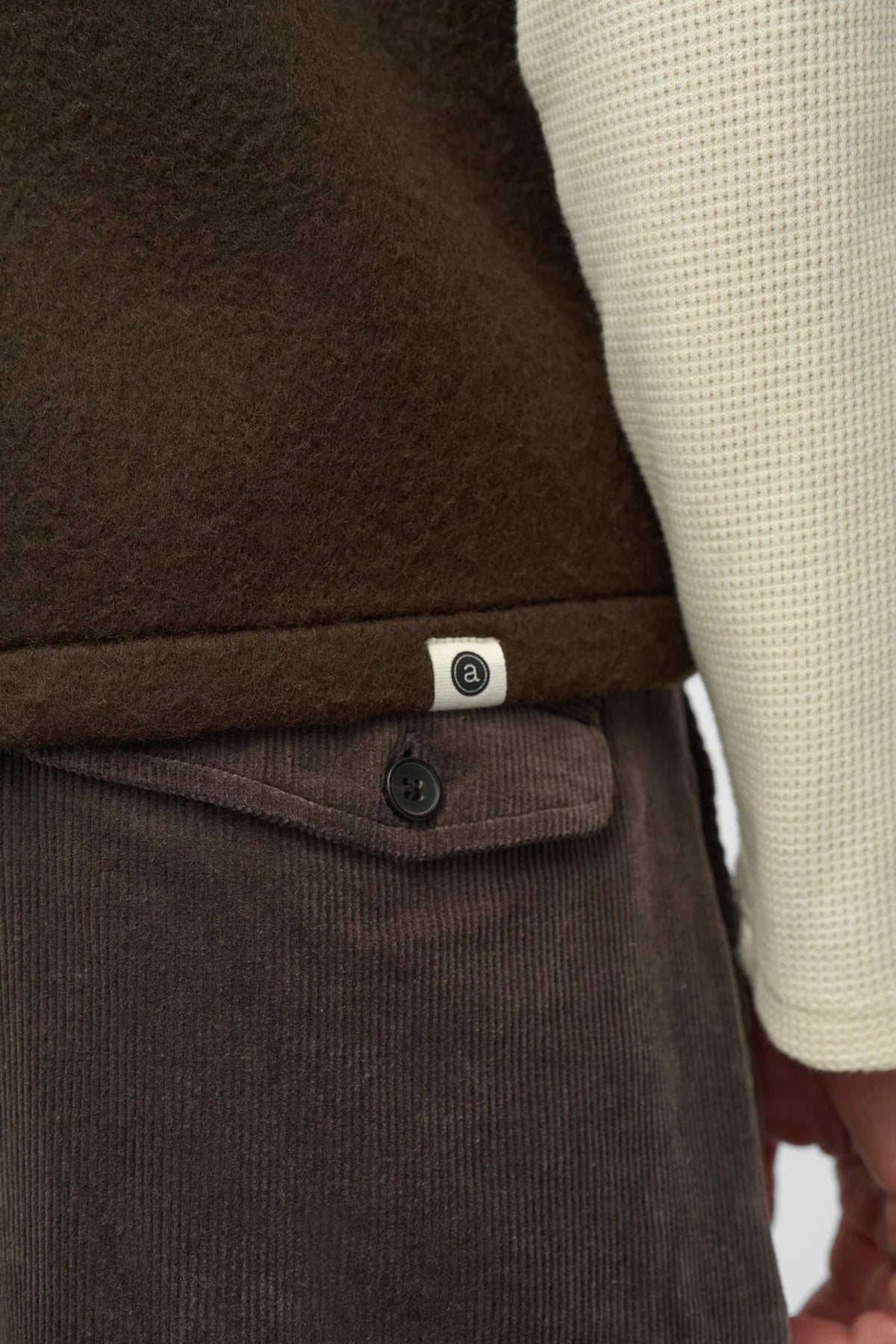 AKROBIN BOILED WOOL GILET