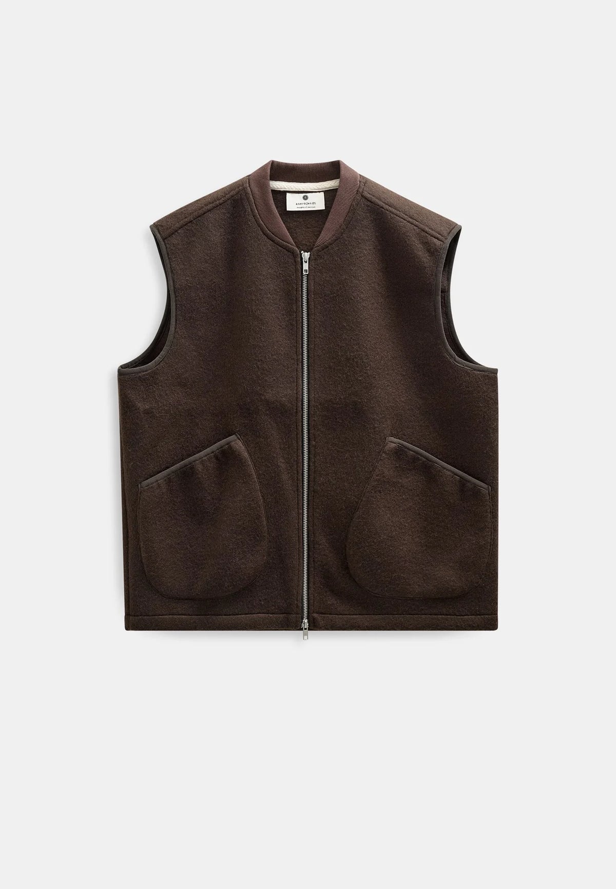 AKROBIN BOILED WOOL GILET