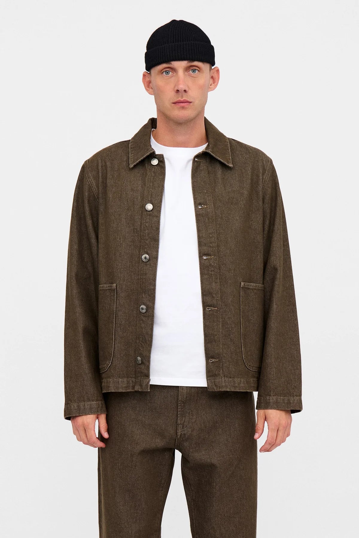 AKOZZI DYED DENIM OVERSHIRT