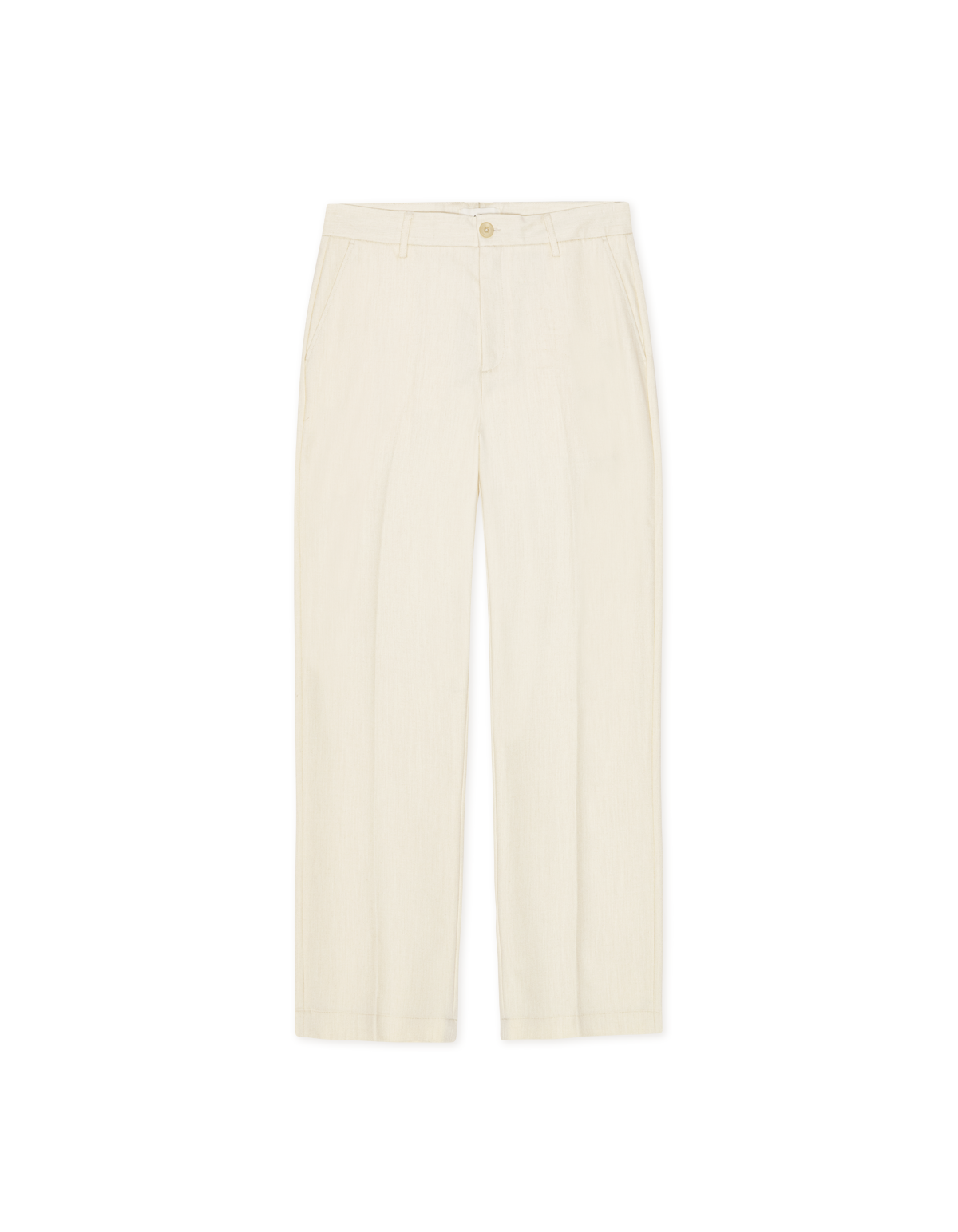 BRUSHED TWILL TAILORED PANTS