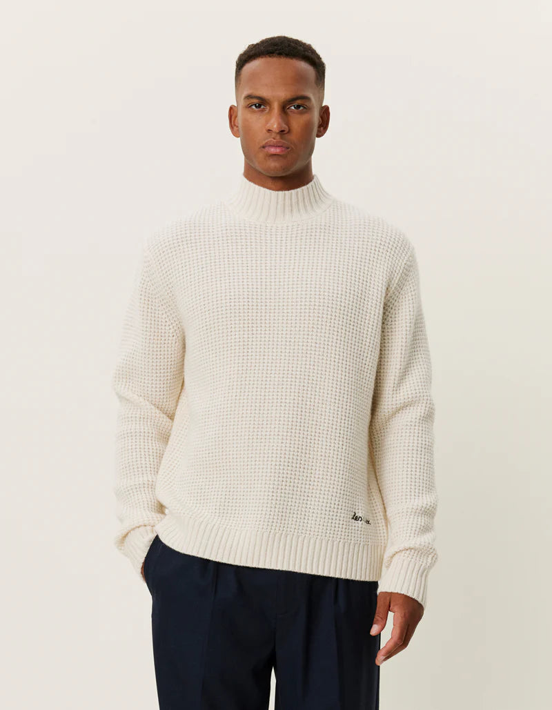 GRADY WAFFLE MOCKNECK KNIT