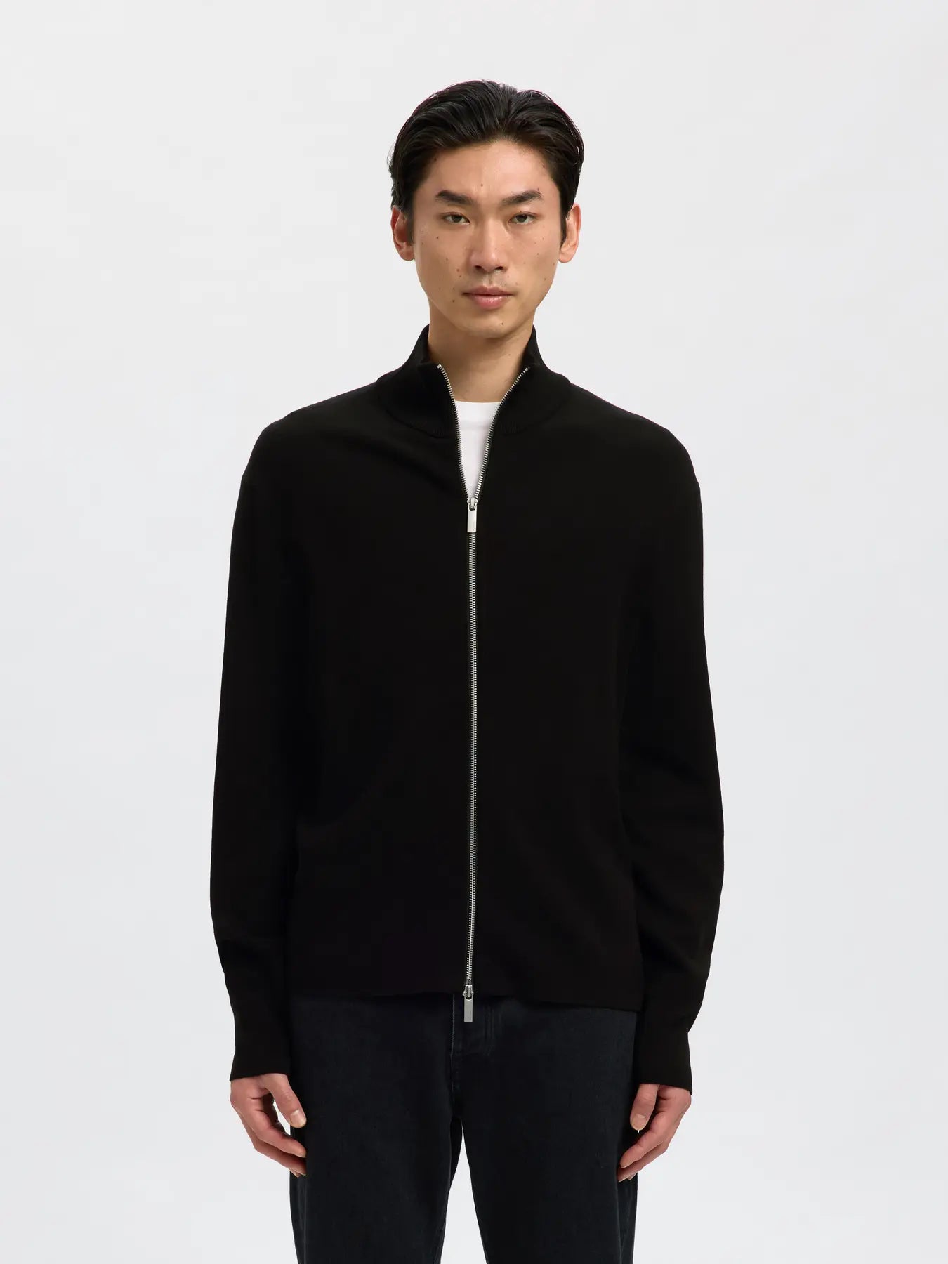 SLHTELLER RELAXED ZIP CARDIGAN