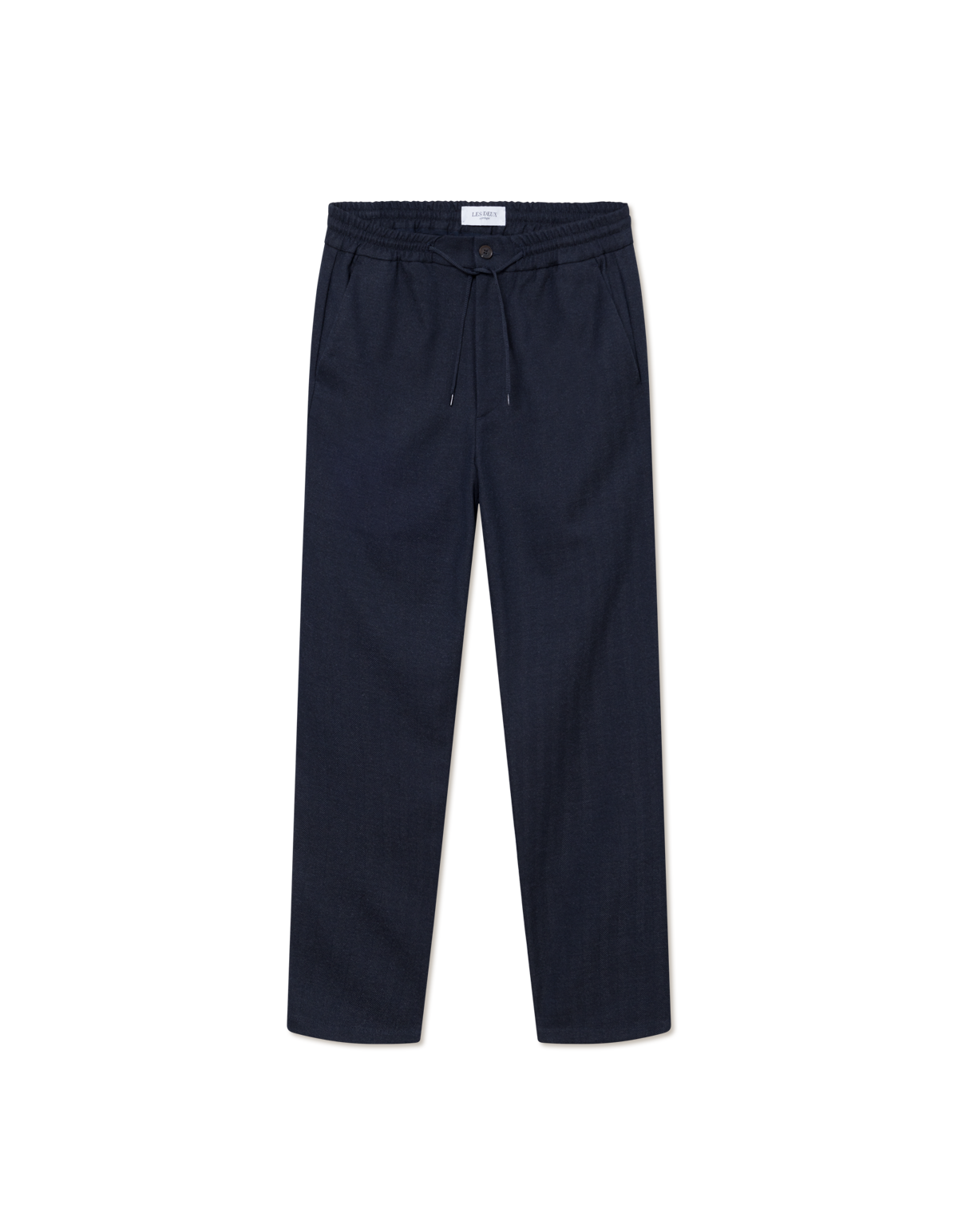 COMO HERRINGBONE TAPERED DRAWSTRING PANTS