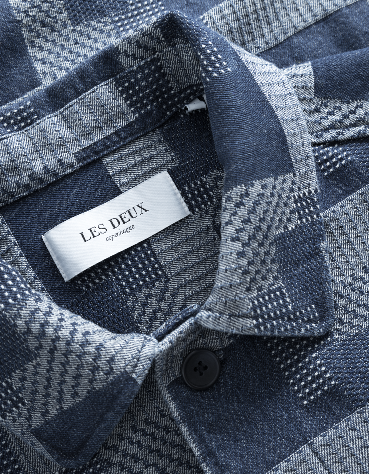 LAYTON DENIM JACQUARD OVERSHIRT