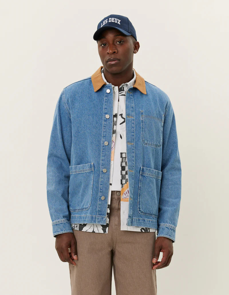 LAYTON WASHED DENIM OVERSHIRT