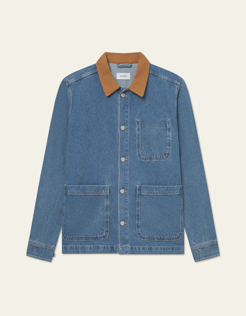 LAYTON WASHED DENIM OVERSHIRT