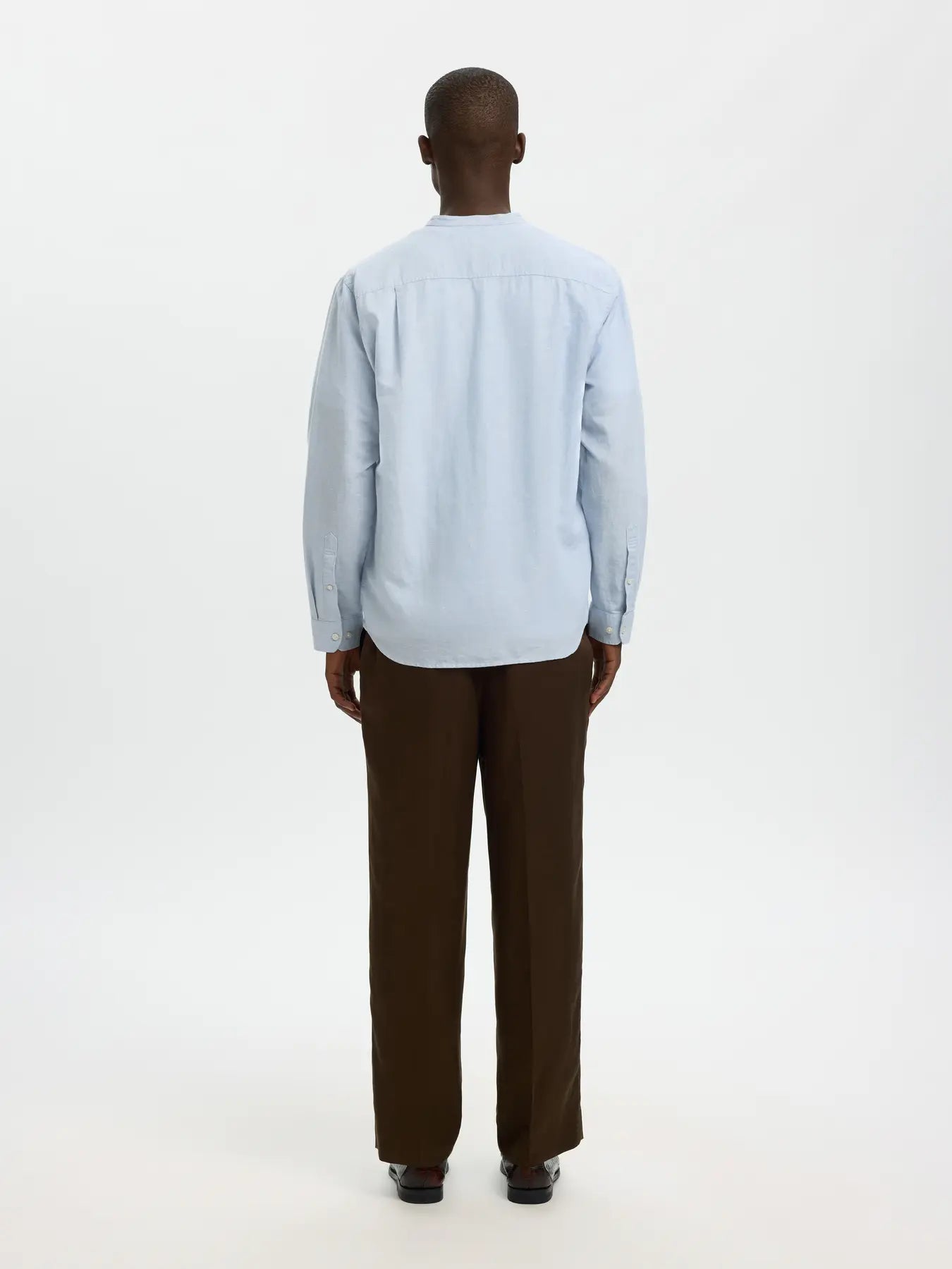 CLAY LINEN BLEND SHIRT