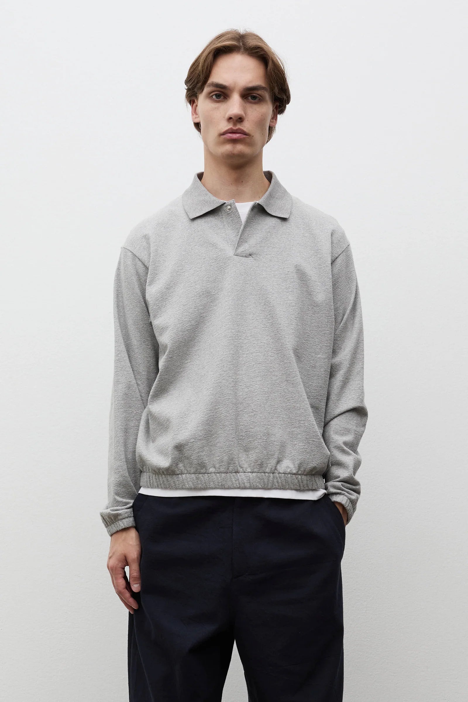 SYLANE RELAXED LIGHT PILE JERSEY POLO