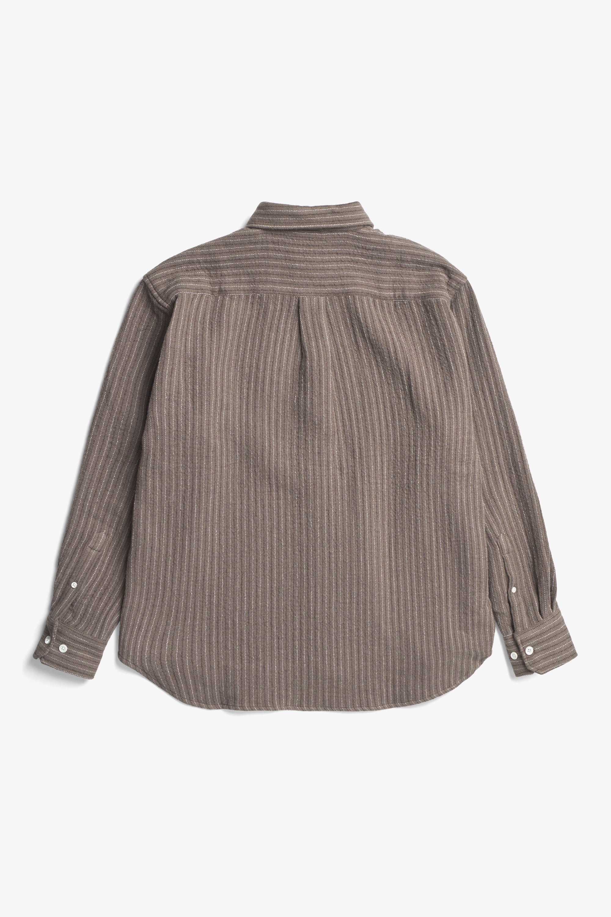 OLE OVERSIZED WOOL STRIPE SHIRT