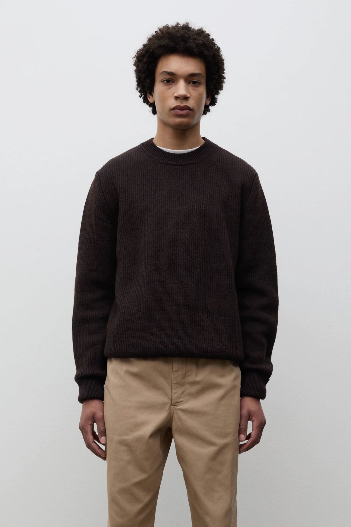 HENNING COTTON WOOL RIB SWEATER