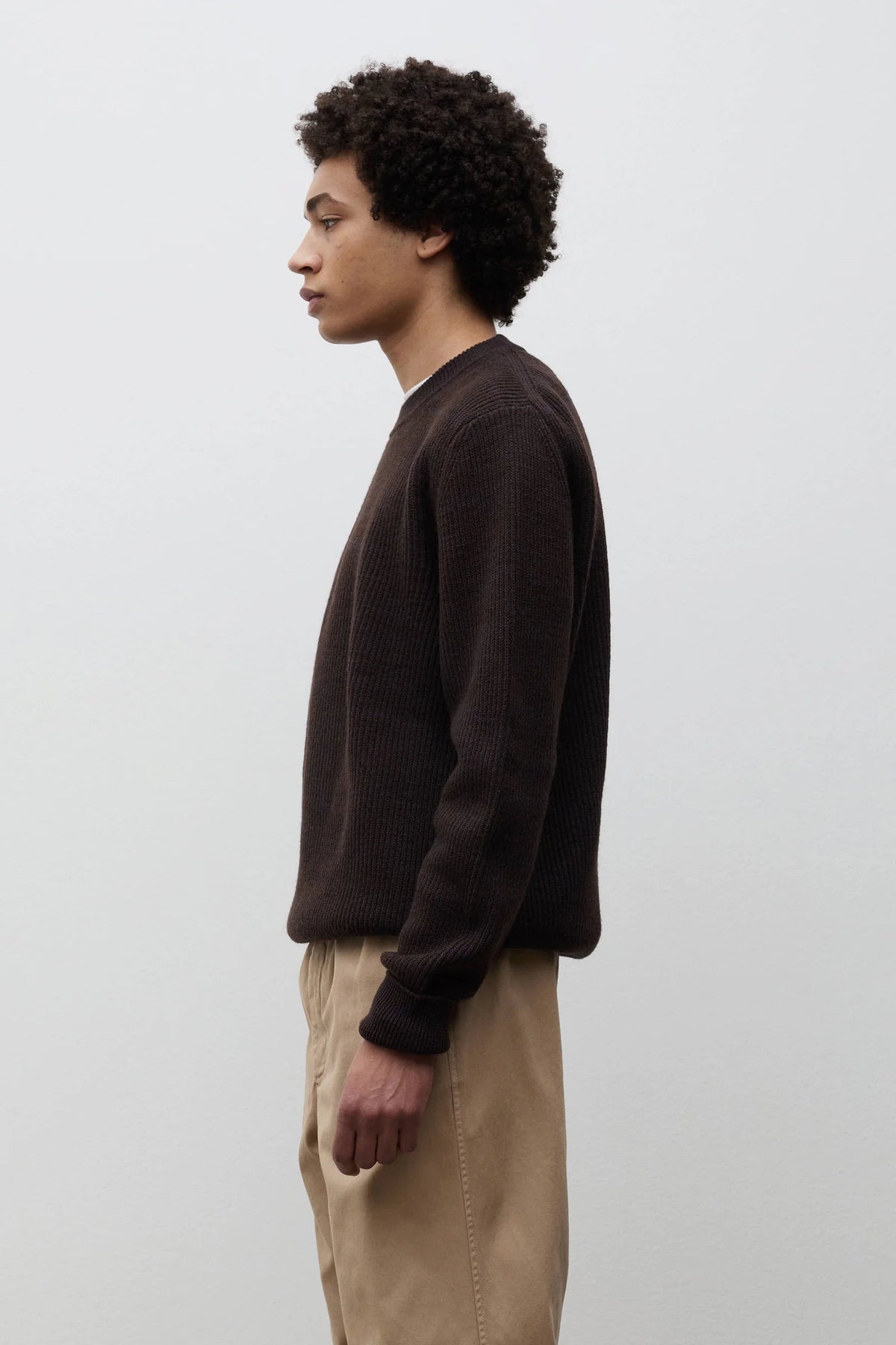 HENNING COTTON WOOL RIB SWEATER