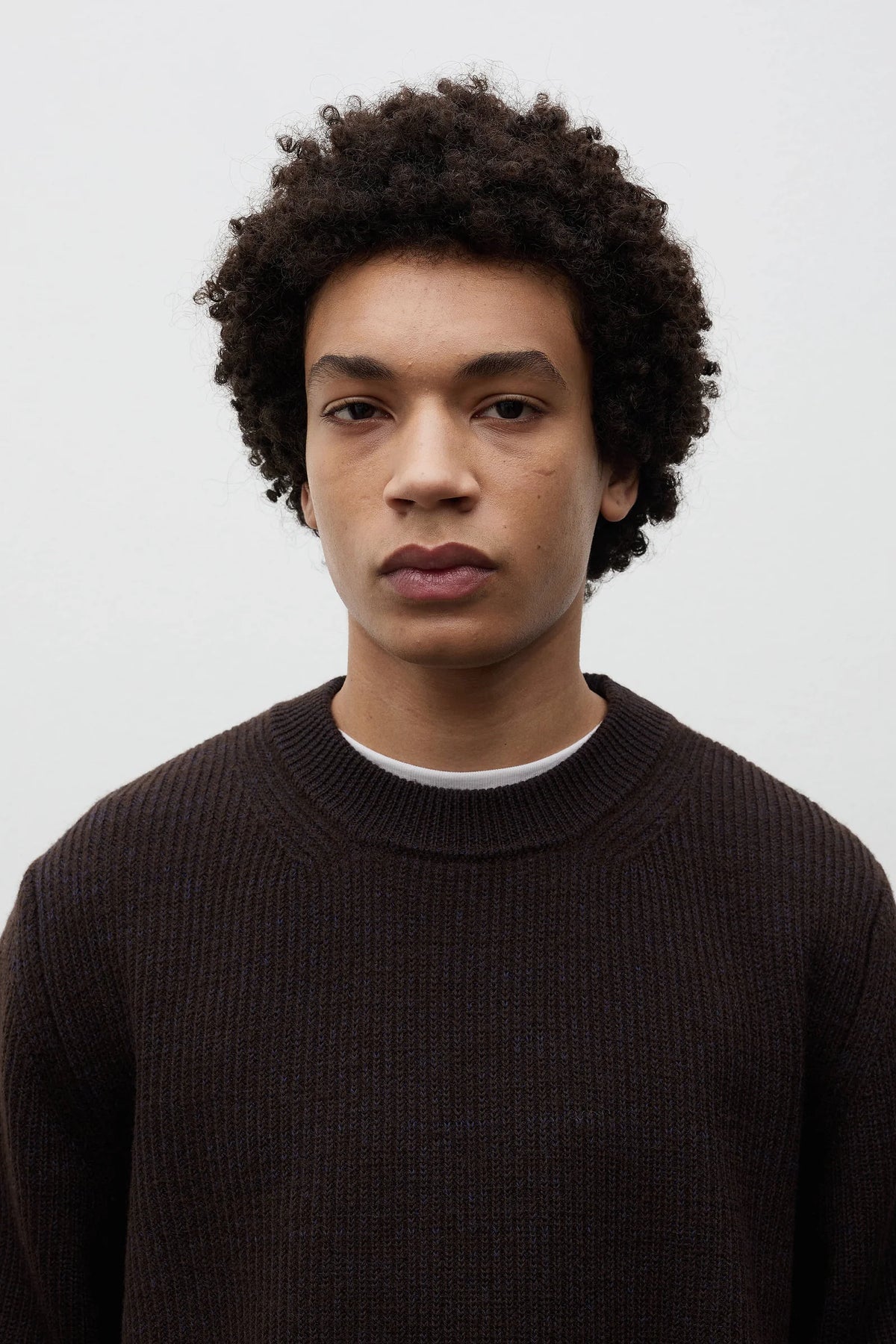 HENNING COTTON WOOL RIB SWEATER