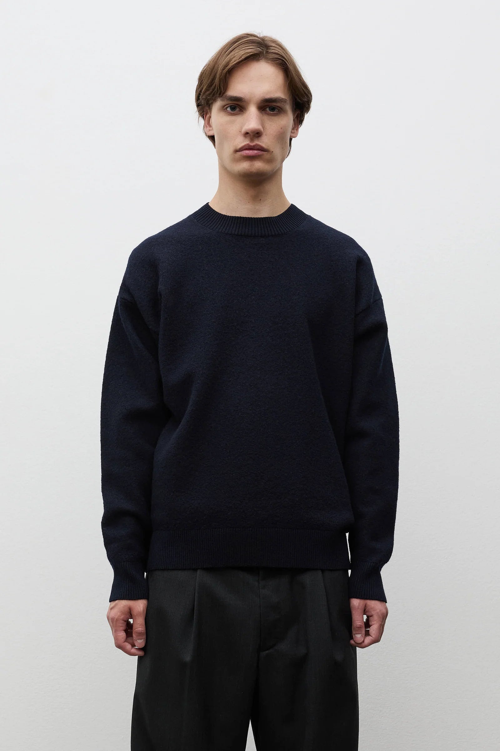 KRAGHOLM BOILED WOOL CREWNECK